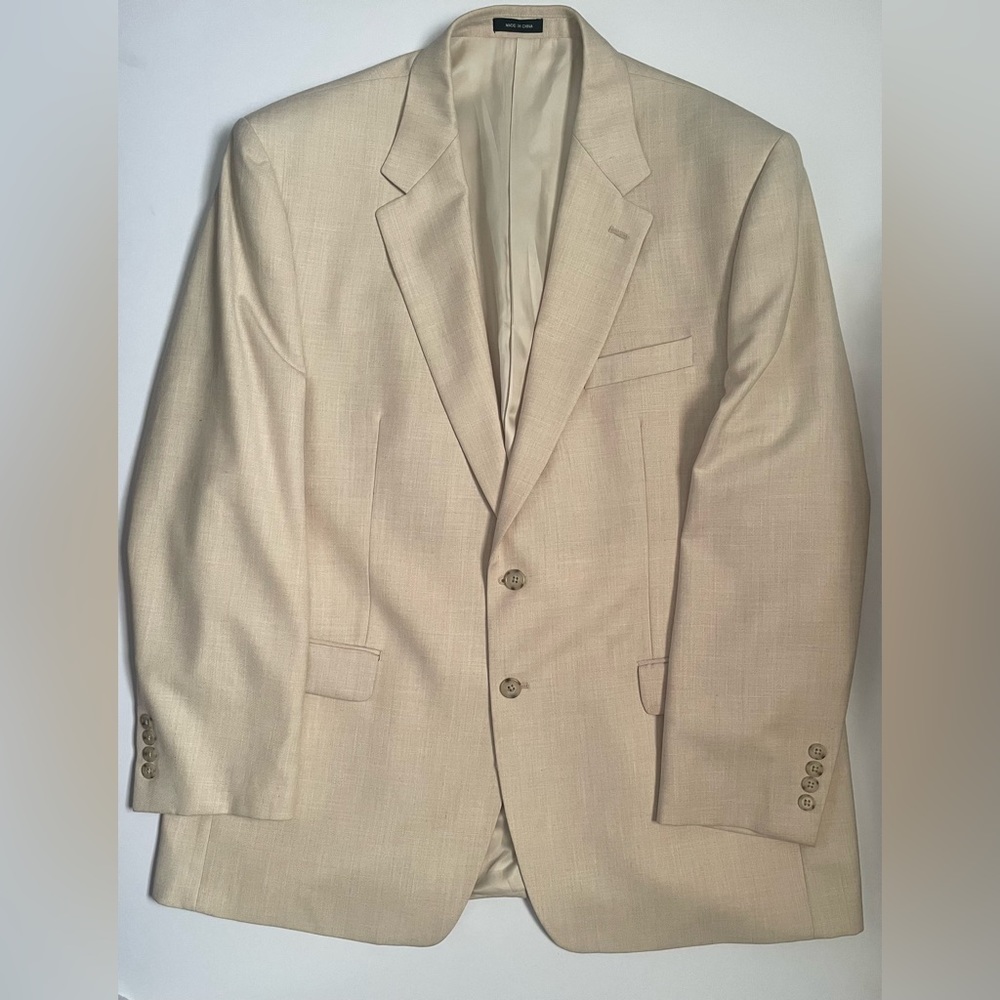 Chaps Lapel Blazer with Shoulder Pads - Picture 3 of 10